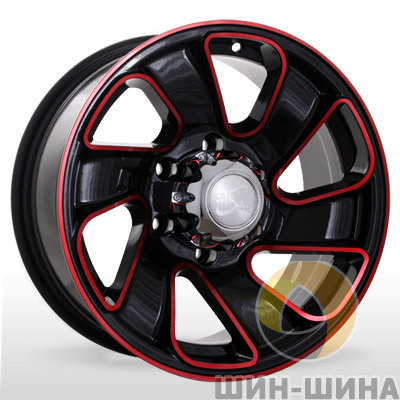 Диски AT 622 BPR (Black Polished Red) Storm